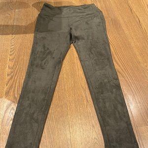 Faux Suede J. McLaughlin Olive Leggings size S